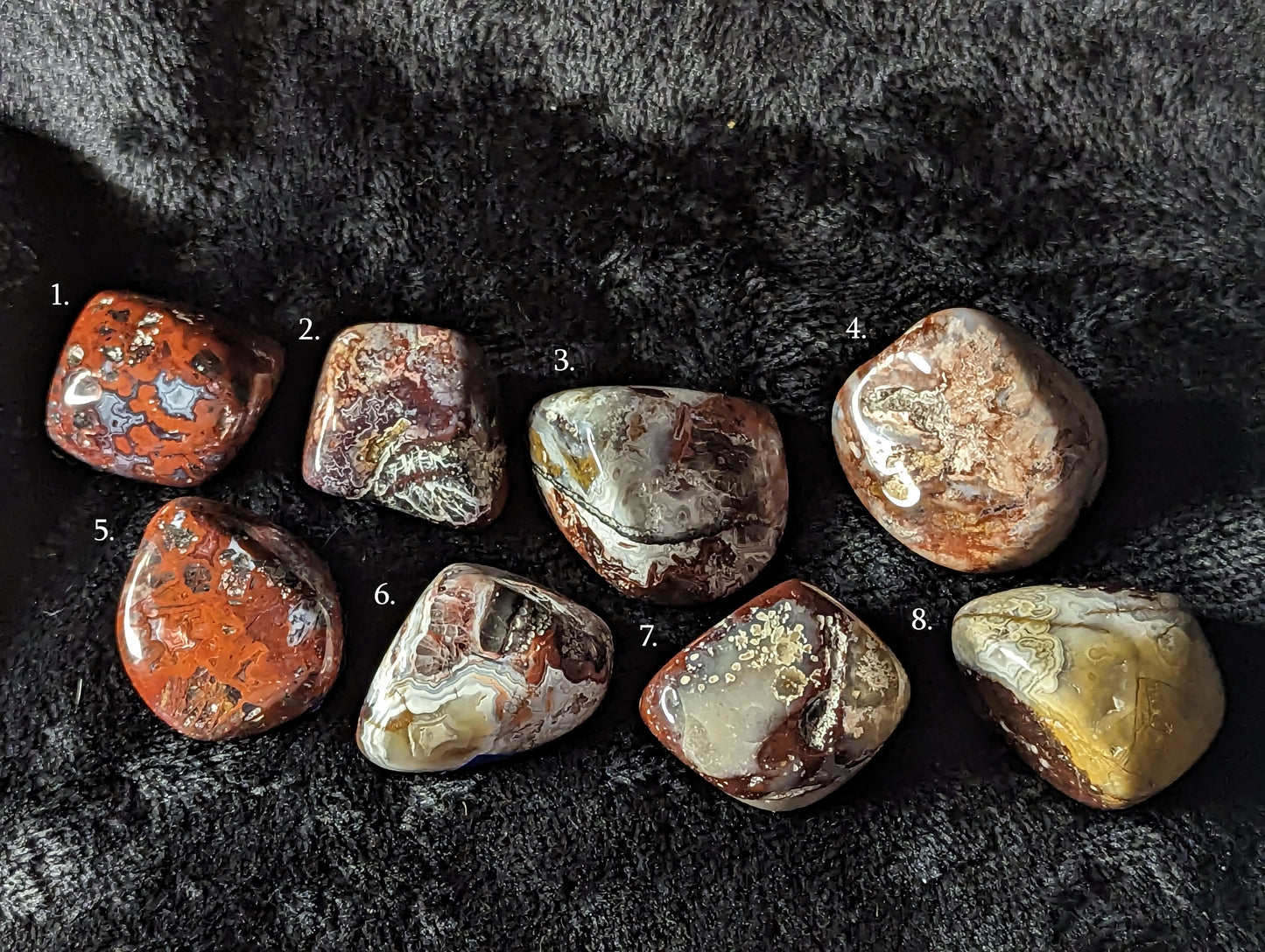 Red Crazy Lace Agate XL Tumbles