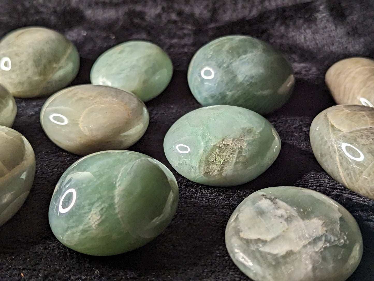 Garnierite (Green Moonstone) Palm Stone
