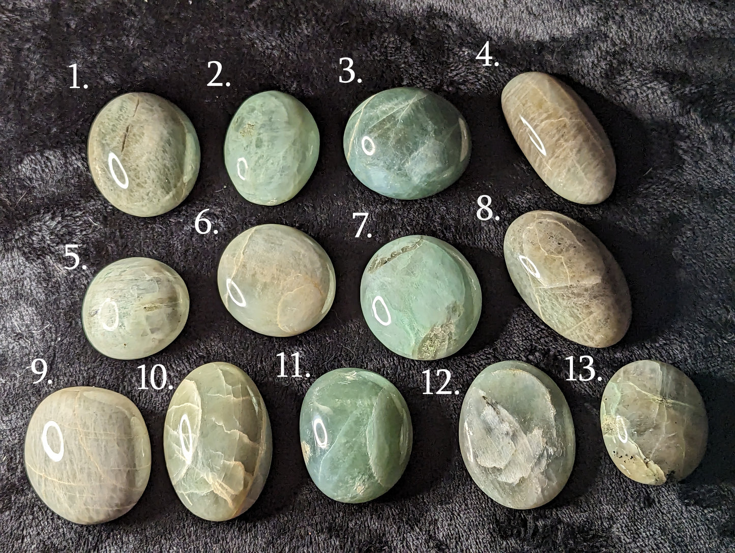 Garnierite (Green Moonstone) Palm Stone