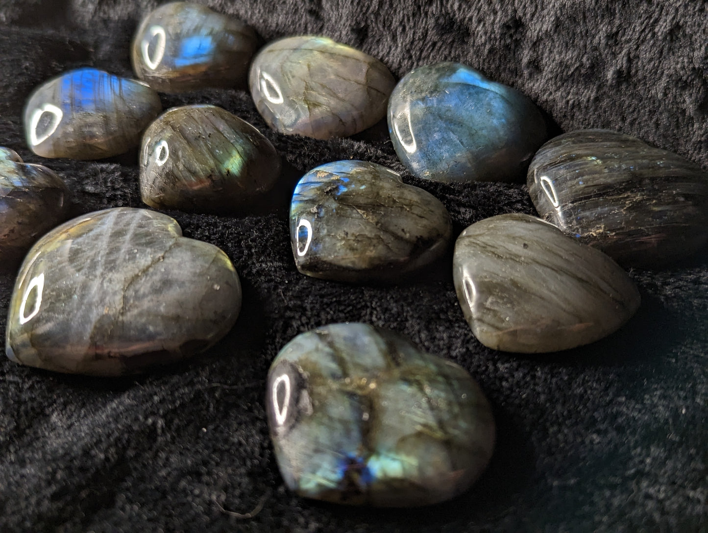 Labradorite Palm Heart