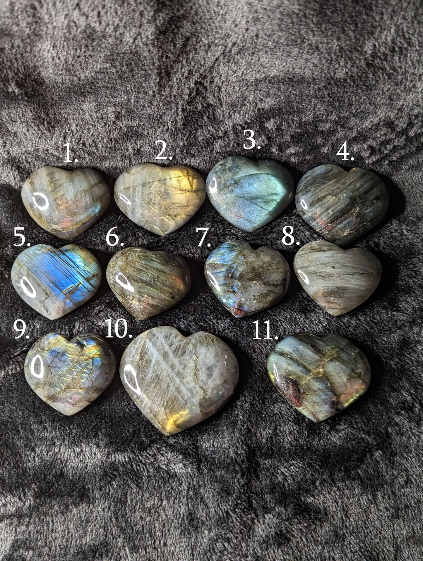 Labradorite Palm Heart