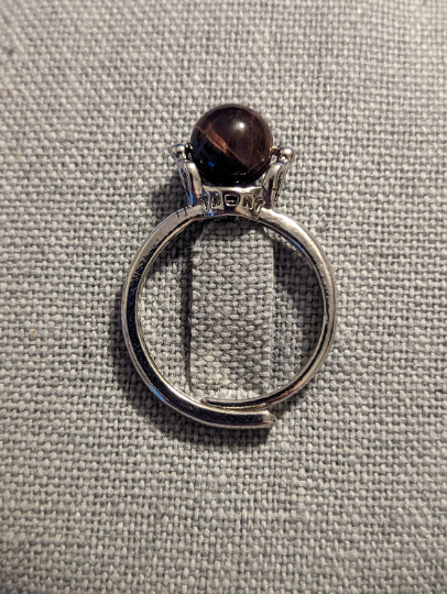 Red Tigers Eye Fidget Ring