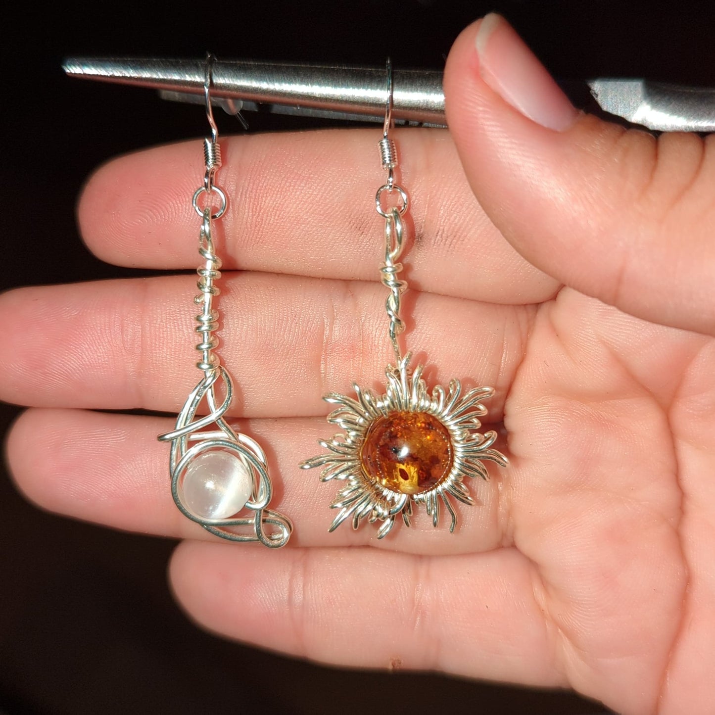 Sun and Moon Earrings