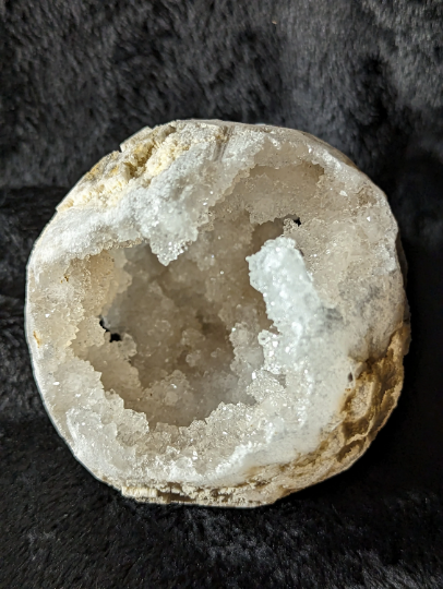 White Quartz Druzy Geode